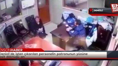 صورة مواطن تركي يسكب الأسيد على وجه صاحب عمله بعد أن طرده من العمل (فيديو)